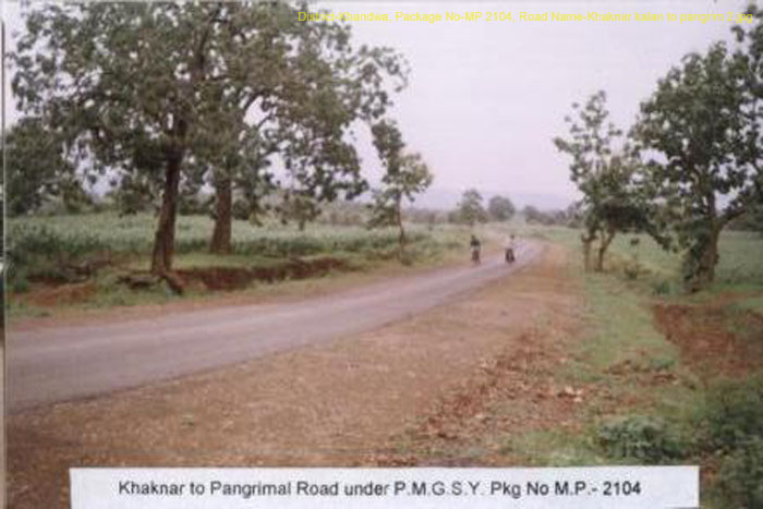 District-Khandwa, Package No-MP 2104, Road Name-Khaknar kalan to pangrim 2